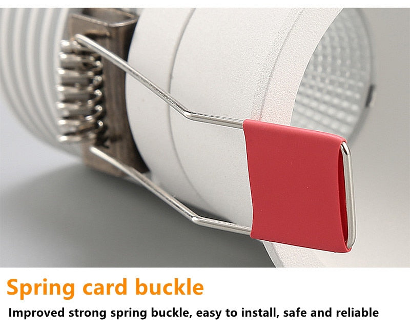 Dimmable embedded COB Downlight AC90V-260V 5W 7w 9W Recessed Led ceiling lamp Spot light Indoor lighting