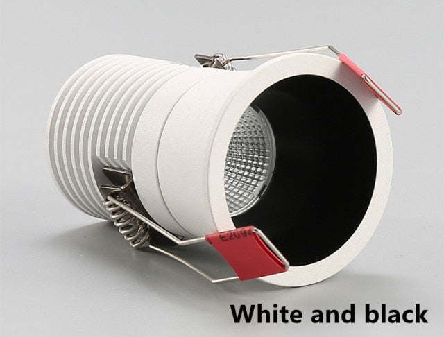 Dimmable embedded COB Downlight AC90V-260V 5W 7w 9W Recessed Led ceiling lamp Spot light Indoor lighting