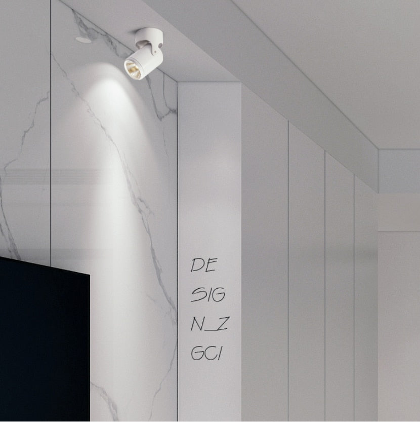 High quality dimmable Rotating LED Downlights Surface Mounted adjustment COB ac85-265V 10W 15W LED Ceiling Lamp Spot lights