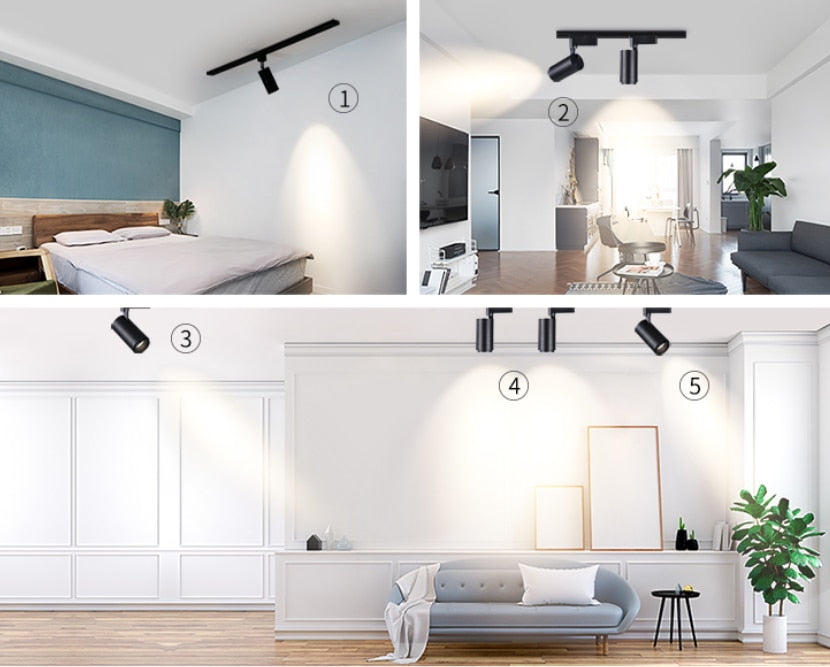 High quality dimmable Rotating LED Downlights Surface Mounted adjustment COB ac85-265V 10W 15W LED Ceiling Lamp Spot lights