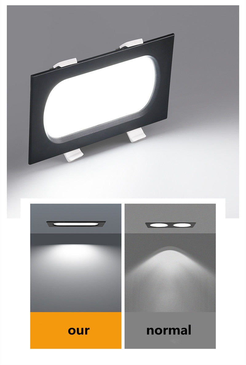 Anti-Glare Downlight LED Ceiling lamp 10W 14W Home Improvement Living Room Corridor Recessed 110-240V COB Spotlight