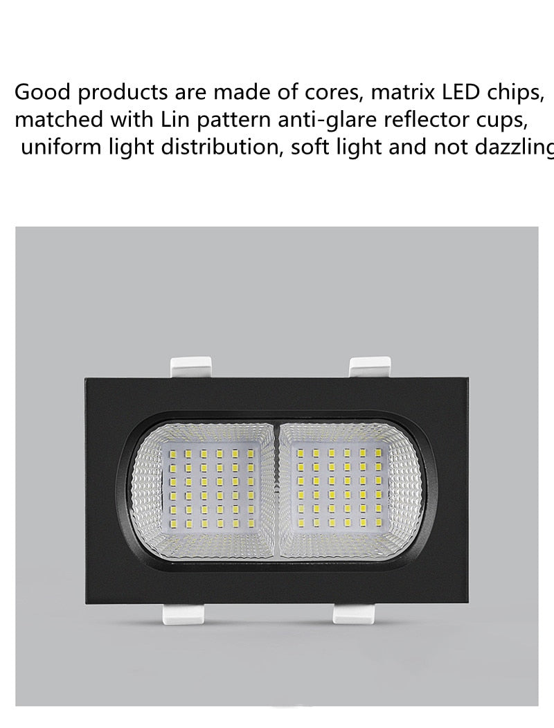 Anti-Glare Downlight LED Ceiling lamp 10W 14W Home Improvement Living Room Corridor Recessed 110-240V COB Spotlight