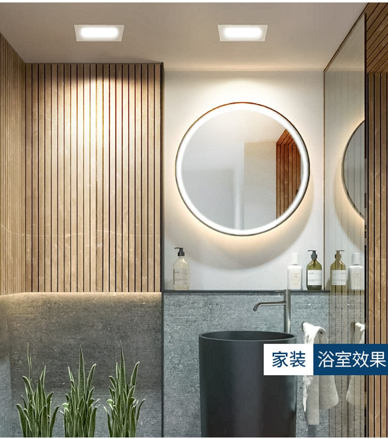 Anti-Glare Downlight LED Ceiling lamp 10W 14W Home Improvement Living Room Corridor Recessed 110-240V COB Spotlight