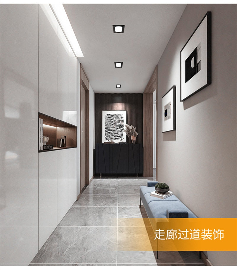 Anti-Glare Downlight LED Ceiling lamp 10W 14W Home Improvement Living Room Corridor Recessed 110-240V COB Spotlight