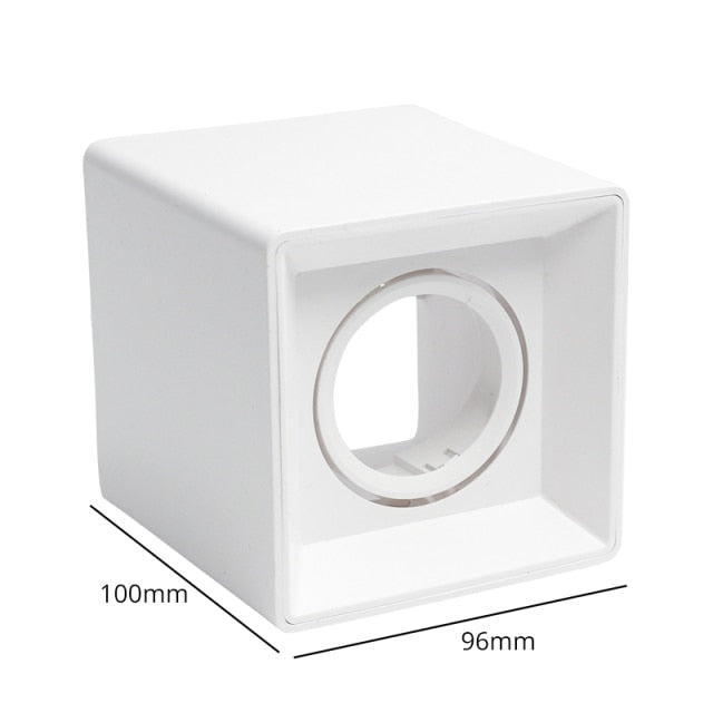 MR16 GU10 Surface Mounted Ceiling Spot Light Frame Frosted Plastic Recessed Downlight Wholesale Price Lighting Fixtures