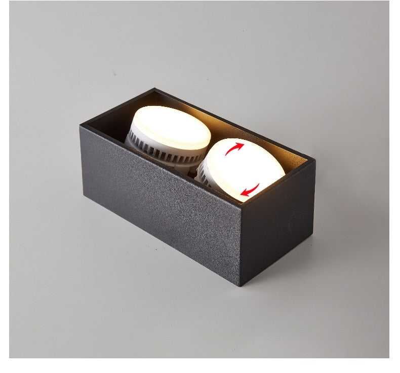 Surface mounted downlight living room no main light box ceiling light grille ceiling lamp aisle ceiling spotlight