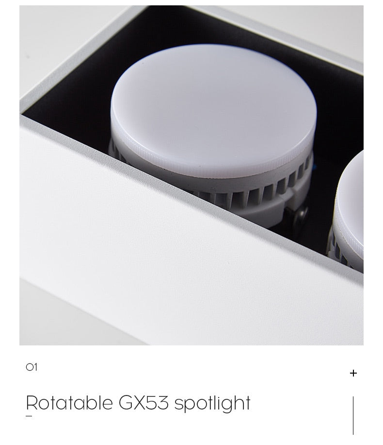 Surface mounted downlight living room no main light box ceiling light grille ceiling lamp aisle ceiling spotlight