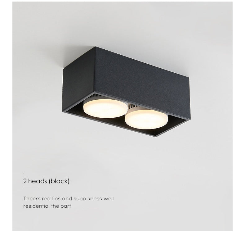 Surface mounted downlight living room no main light box ceiling light grille ceiling lamp aisle ceiling spotlight