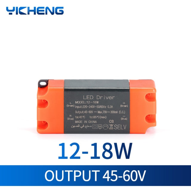 LED Driver 7W 12W 20W 36W AC220-240V Lighting Transformers Input Electronic Power Supply For LED Downlight Panel Light DIY