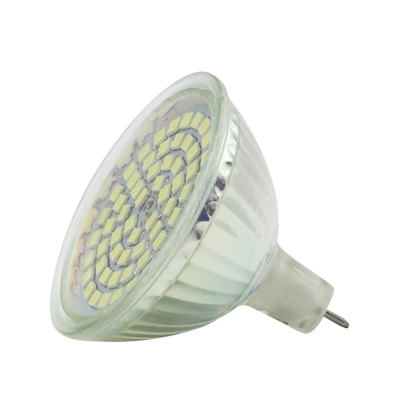 Glass LED Spotlight Bulb MR16 GU5.3 220-240V 3.5W 60LED 50CM Diameter Cup Shape For Downlight Wall Lamp Indoor Using