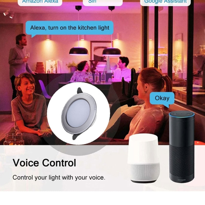 LED Downlight 10W Recessed Round LED Ceiling Lamp AC85-265V Indoor Lighting Warm White Cold White Work With Tuya Zigbee 3.0 Hub