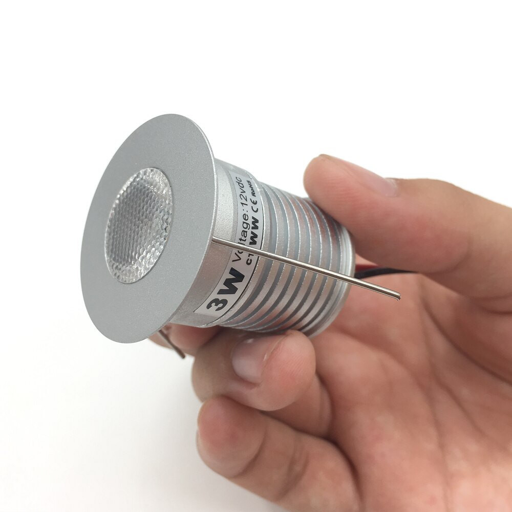 Dimmable 3W Led Spotlight 30MM Ceiling Spot Bulb Lamps DC12V 24V Downlights for Living Room Cabinet Bedroom Home Corridor Light