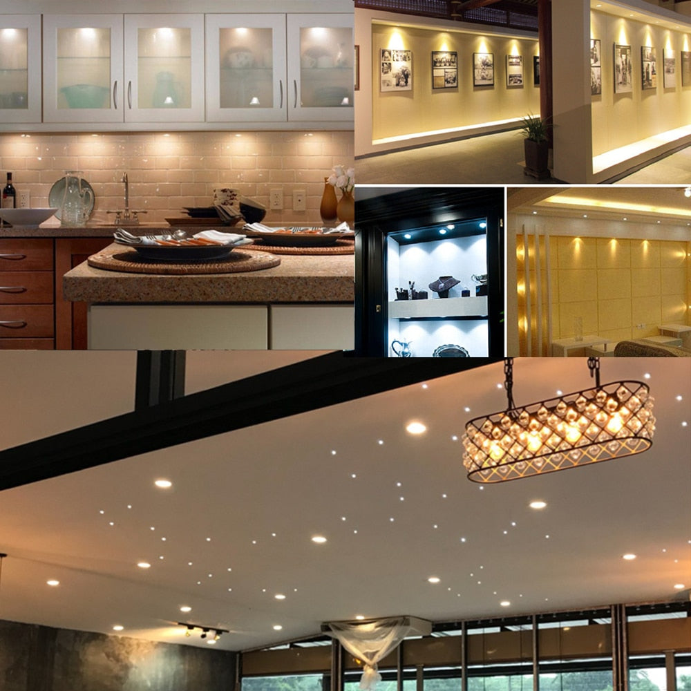 Dimmable 3W Led Spotlight 30MM Ceiling Spot Bulb Lamps DC12V 24V Downlights for Living Room Cabinet Bedroom Home Corridor Light