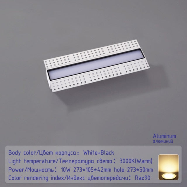 Led Magnetic spotlight floodlight Living Room Recessed downlight Ceiling Narrow edge Spotlight bedroom led ceiling light fixture