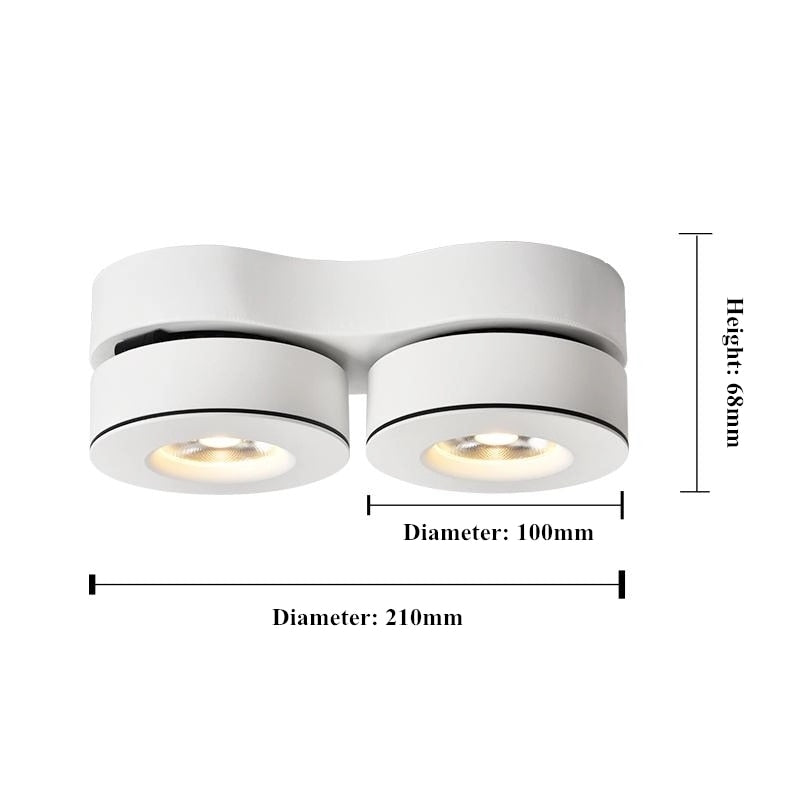 High quality adjustable bright 20W 30W LED downlight ceiling spotlight, COB lighting Spotlight