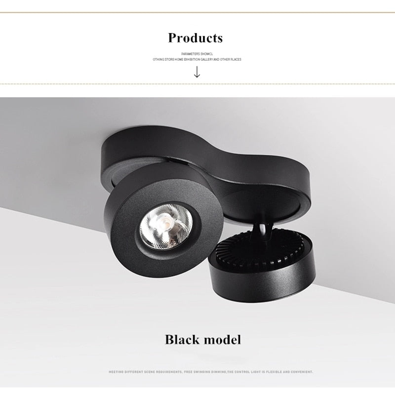 High quality adjustable bright 20W 30W LED downlight ceiling spotlight, COB lighting Spotlight