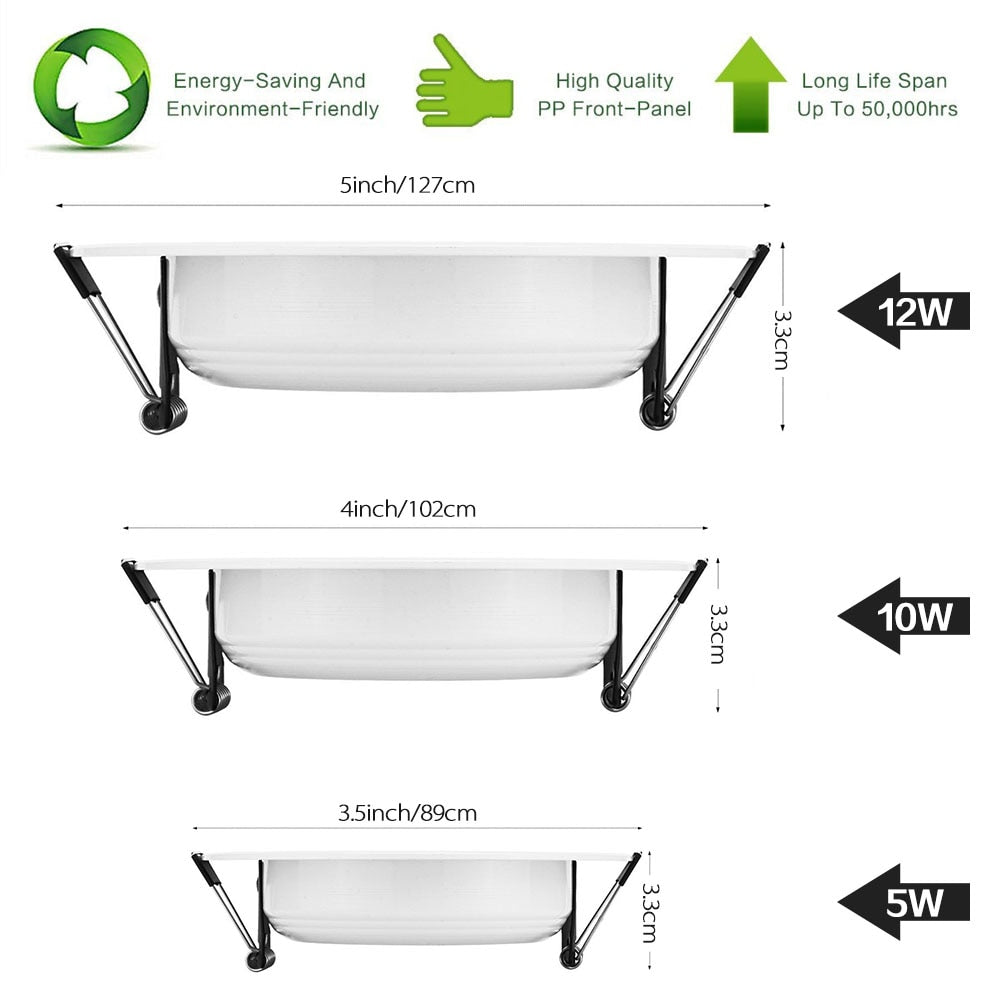 Dimmable LED Spot light 5/10/12W round downlight RGB Recessed Spot Ceiling 220V 110V RGBW Color Changing Lamp for Room Bedroom