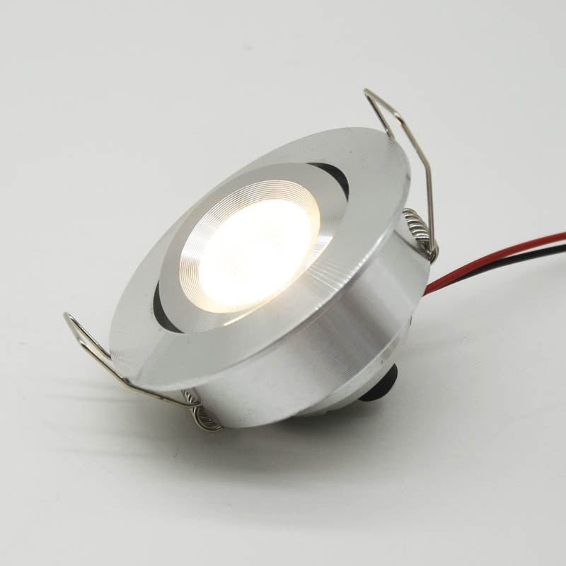 Angled Rotatable Adjustable Mini Ceiling Spot Light DC 12V 24V 3W Dimmable Recessed Downlight Indoor LED Display Spotlight