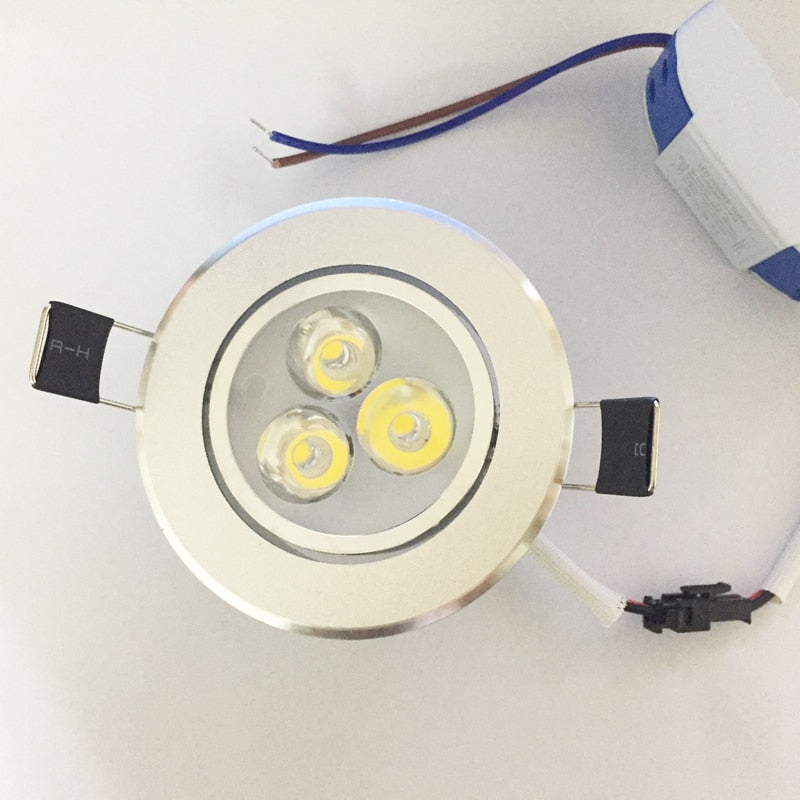 Ceiling downlight Epistar LED round ceiling lamp Recessed Spot light 1pcs/lot 3W AC85-265V for home illumination