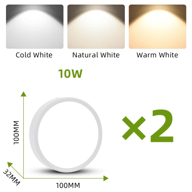 Led Downlights Foldable LED Spotlight 7/10/15/25W Spot Ceiling Lights Surface Mounted Lamp For Bathroom Kitchen Indoor Lighting