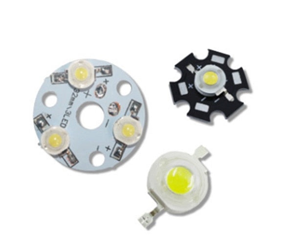 LED PCB Chip beads 1W 3W 5W 7W 9W 12W 15W 18W 10PCS High Power Heat Sink Aluminum 23MM 32MM 78MM 90MM 100M Base Plate Downlight