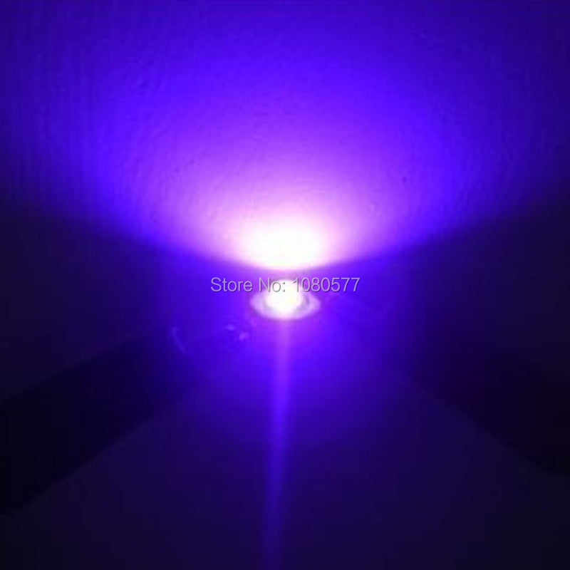 3W UV High Power LED Chip SMD Light Beads Ultra Violet 365nm 385nm 395nm 400nm 405nm 420nm For SpotLight Downlight Lamp Bulb