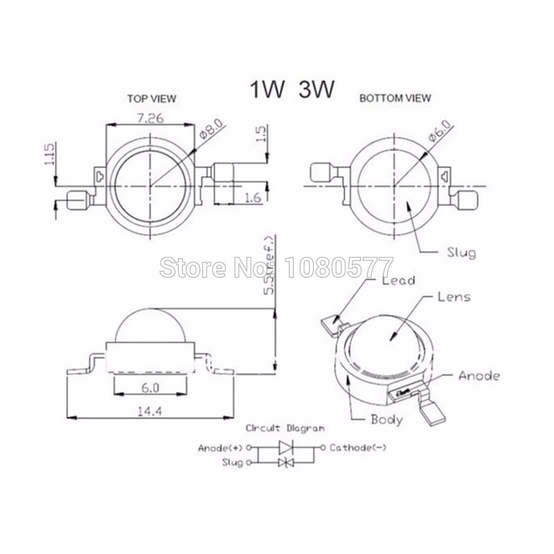 3W UV High Power LED Chip SMD Light Beads Ultra Violet 365nm 385nm 395nm 400nm 405nm 420nm For SpotLight Downlight Lamp Bulb