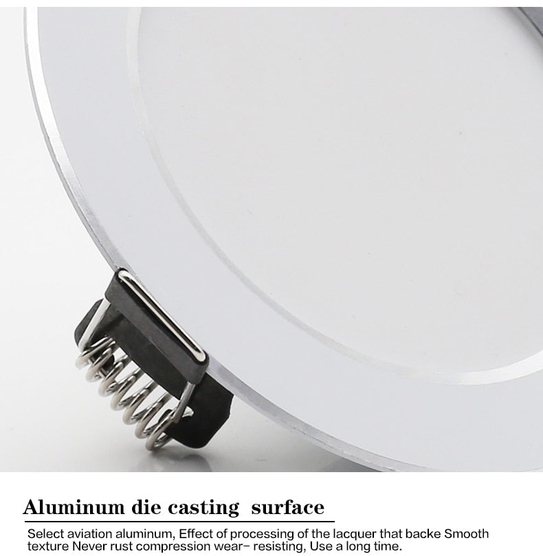 LED Downlight Ceiling 7W 9W 12W 15W 18W 6Pcs/lot AC 220V 240V Waterproof Round Recessed Spot Light Home Decor Warm Cold White