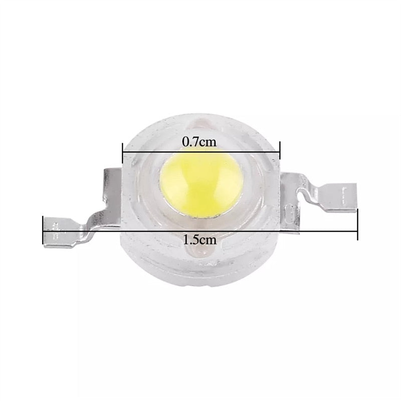 LED COB Lamp Chip 1W 3W 3.2-3.6V 10-1000Pcs Input 100-220LM Mini LED Bulb Diode SMD For DIY LED Floodlight Spotlight Downlight