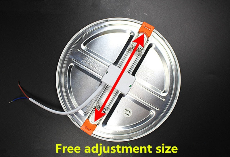 Ultra Thin LED Panel Light 6W 8W 15W 20W Aluminum Round Ceiling Recessed Downlight Open Hole Adjustable 85-265V 3000/4000/6000K