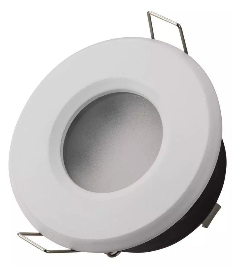 Recessed Waterproof IP65 Ceiling Downlights Round/Square Frame GU10/MR16 Lamp Base Holder Bathroom Spot Lighting Fitting Fixture