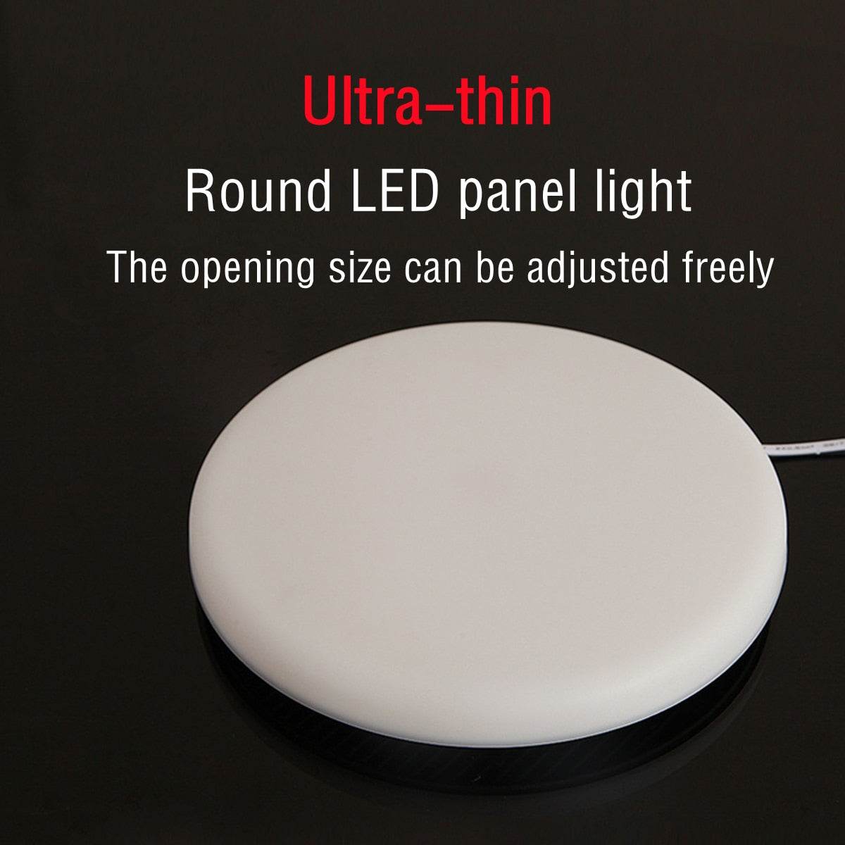 Ultra Thin Round/Square LED Panel Light 9W 18W 24W 36W Ceiling Lamp Recessed Downlight AC 220V open hole adjustable