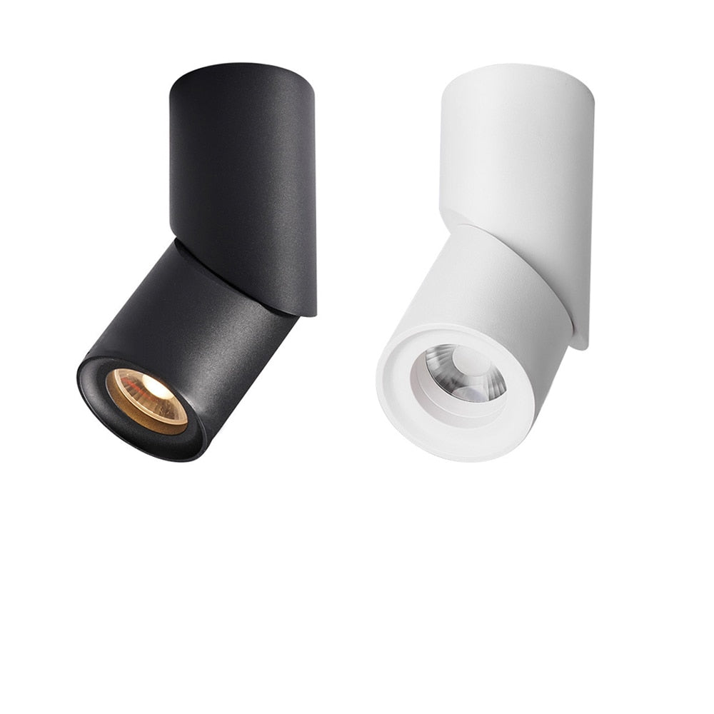 Dimmable Rotating 7W 9W 12W 15W COB LED Ceiling Downlights Spotlights AC110-220V LED Wall Lamp Warm Cold White Indoor Lighting