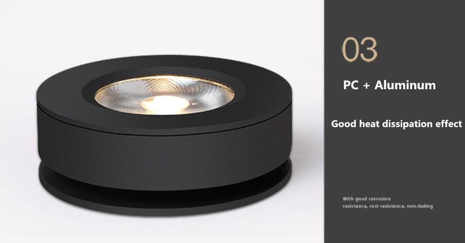 Slim LED Embedded Ceiling Down Lamp,Foldable And 360 Degree Rotatable Built in COB Spot Light Recessed Downlight Room Lam