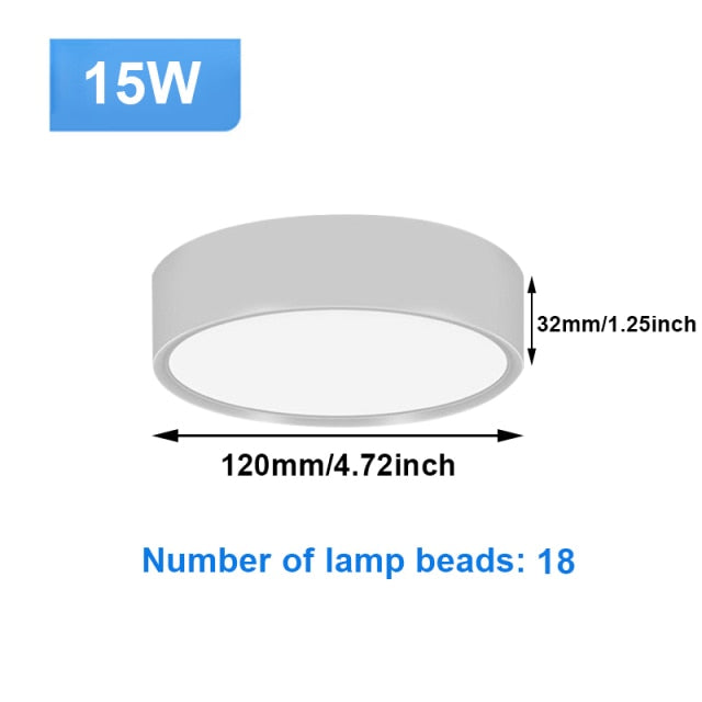 Ultra Thin LED Downlight Ceiling Lamp AC110-265V 5/10/15/25W Spot Led Lighting Fixture Panel Ceiling For Bedroom Corridor Stair
