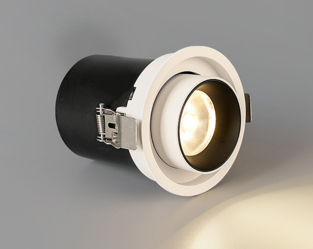 Kitchen Living room Indoor square Angle Adjust Stretchable LED COB Recessed Downlight 12W 15W 18W 24W LED Ceiling Spot