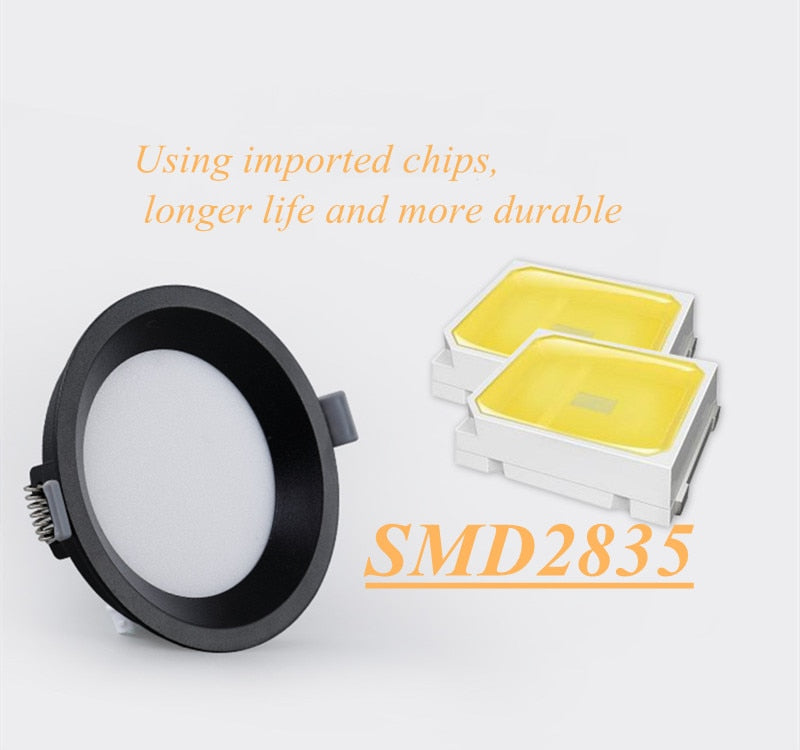 Led Panel Lights 12w 16w 22W Ceiling Spotlight Ac220V Led Downlight Cold White Warm Lamps Indoor Lighting SMD 2835 Bathroom Light