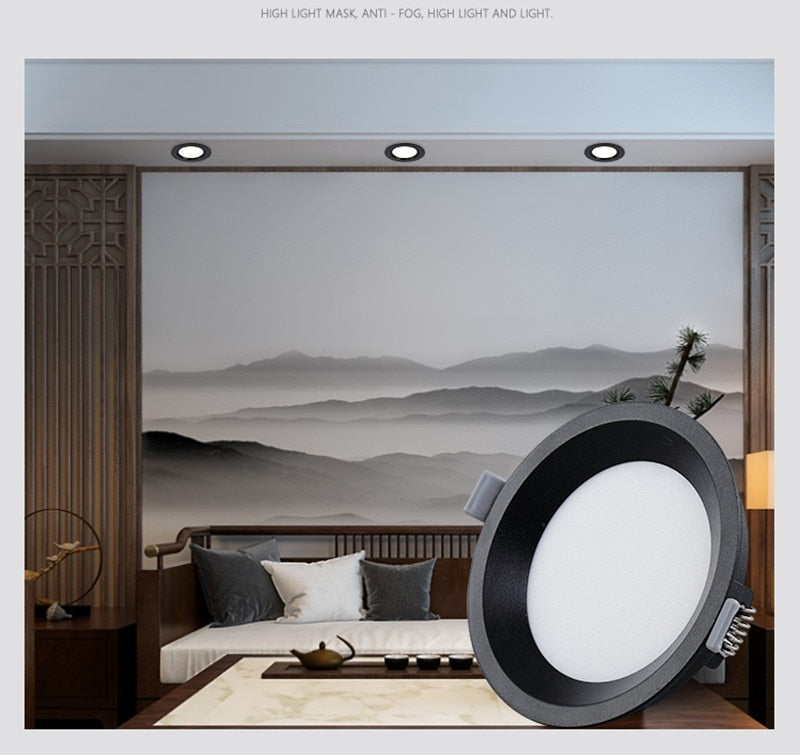 Led Panel Lights 12w 16w 22W Ceiling Spotlight Ac220V Led Downlight Cold White Warm Lamps Indoor Lighting SMD 2835 Bathroom Light