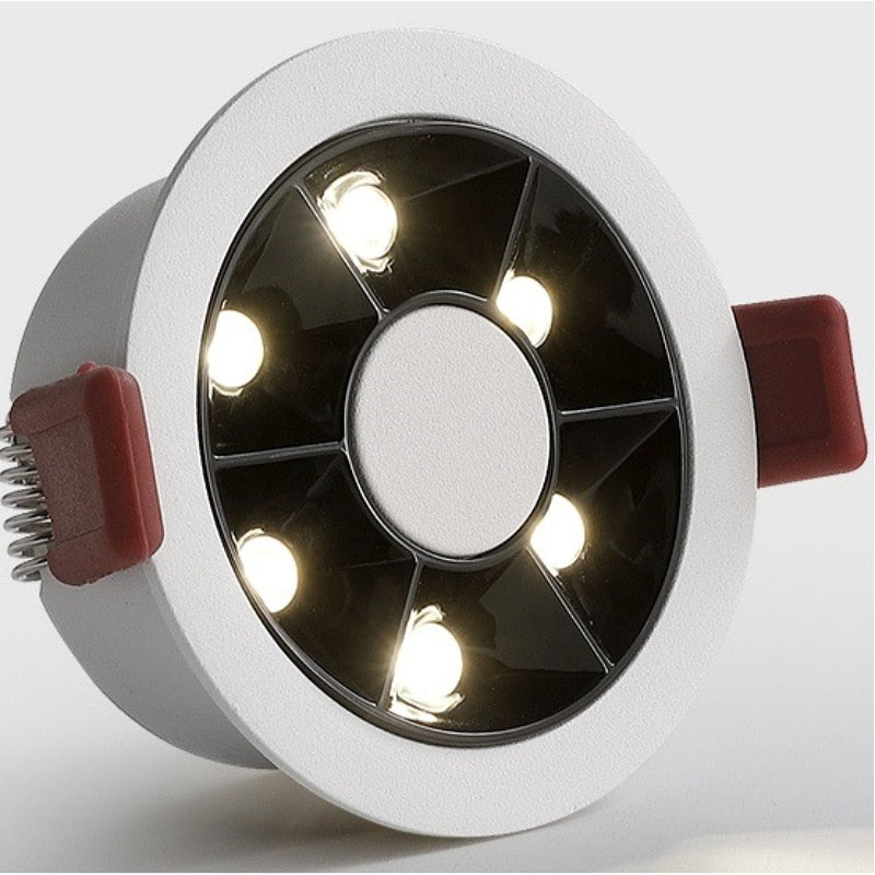 QIUBOSS Modern LED Grille Light AC220V Recessed Led Downlight Dimmable Household Spotlight 30W Embedded Lighting Lamp for Indoor