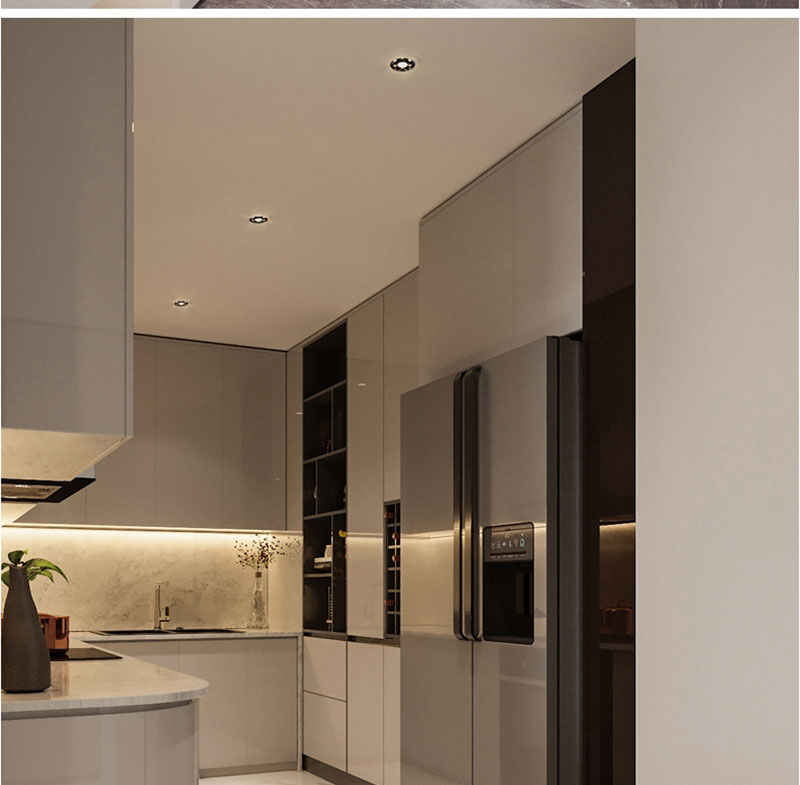 QIUBOSS Modern LED Grille Light AC220V Recessed Led Downlight Dimmable Household Spotlight 30W Embedded Lighting Lamp for Indoor