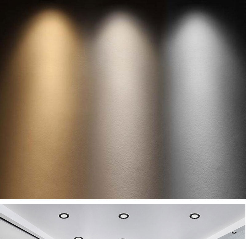 QIUBOSS Modern LED Grille Light AC220V Recessed Led Downlight Dimmable Household Spotlight 30W Embedded Lighting Lamp for Indoor