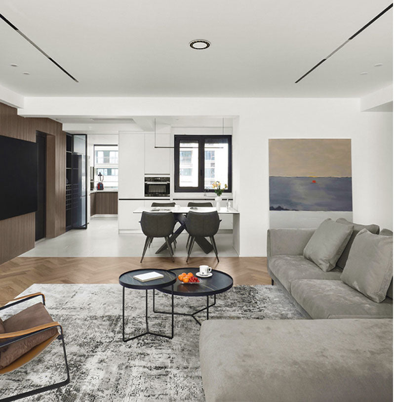 QIUBOSS Modern LED Grille Light AC220V Recessed Led Downlight Dimmable Household Spotlight 30W Embedded Lighting Lamp for Indoor