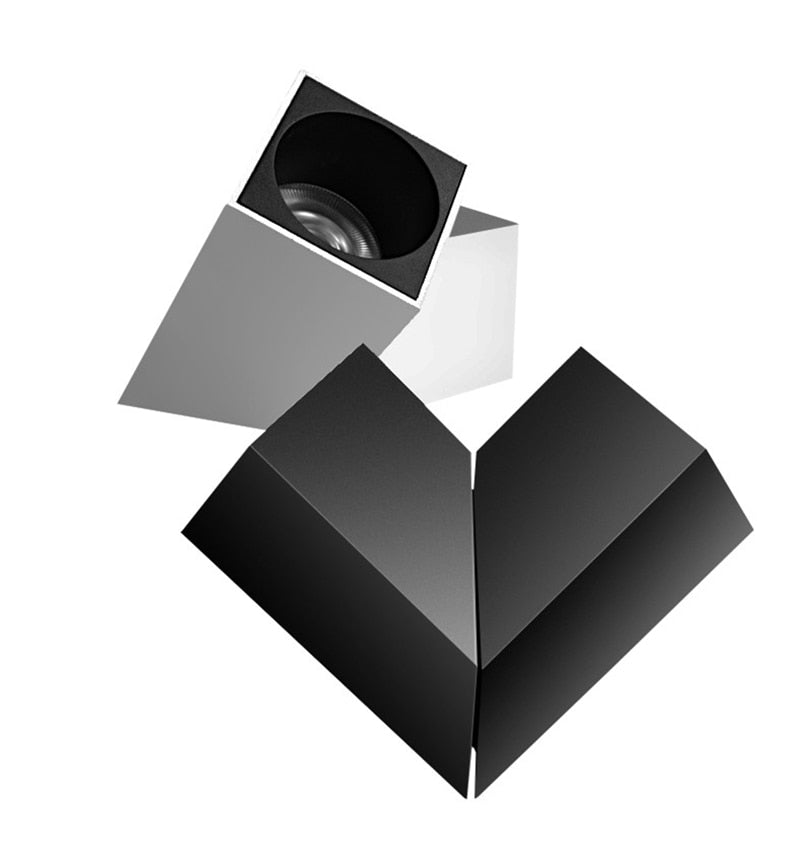 Folding 360 rotating downlight 3W 7W 12W 15W,85-265V surface mounted downlight LED background light indoor lighting