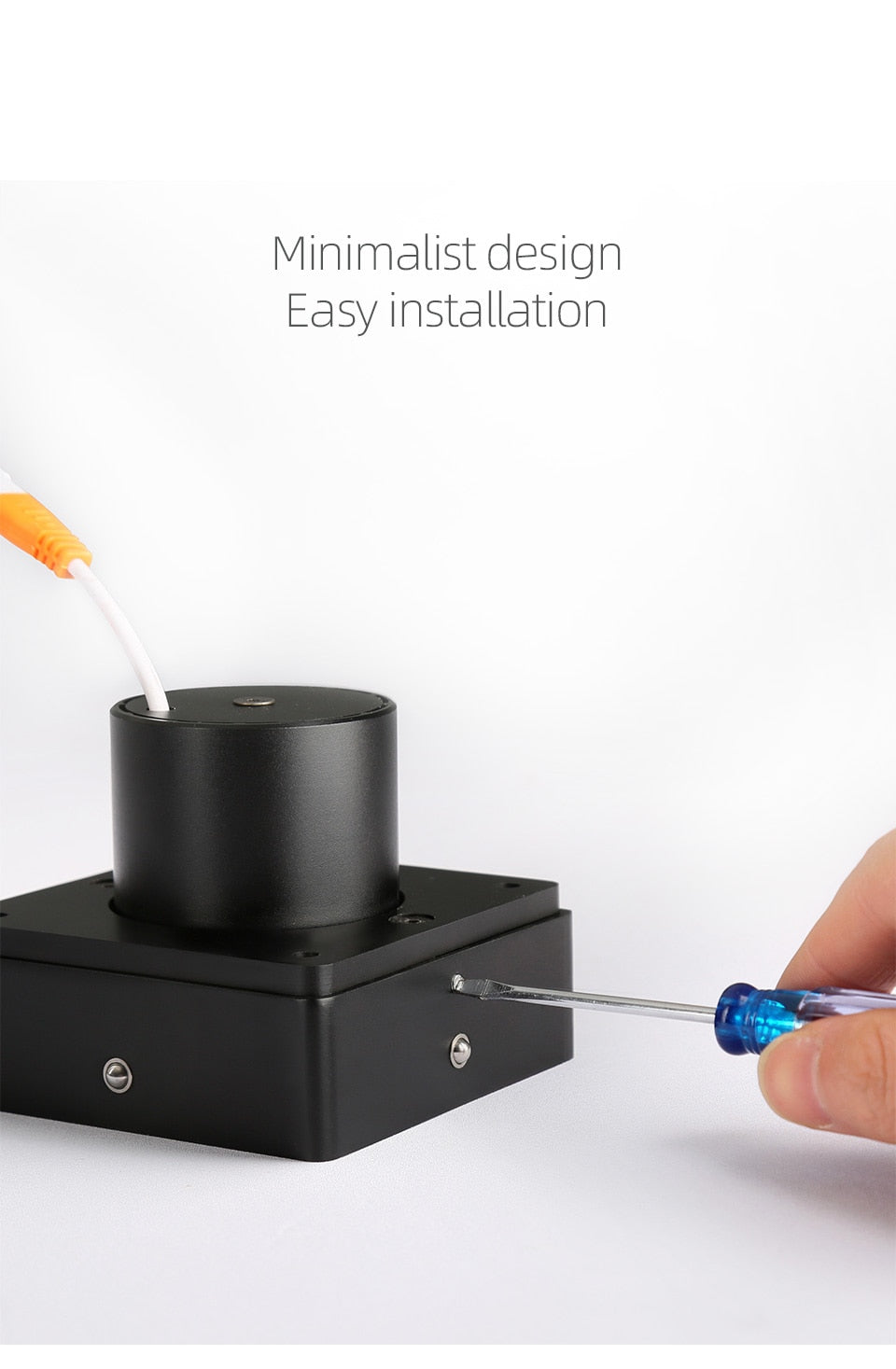 Aisilan LED ultra-thin surface mounted downlight without main light ceiling spot light Square Recessed Lamp living room bedroom