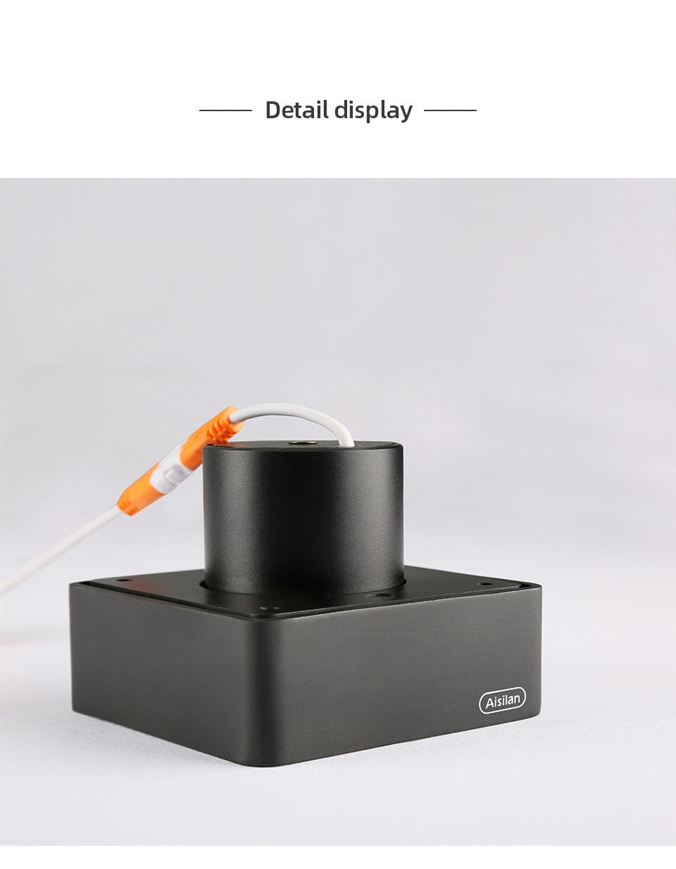 Aisilan LED ultra-thin surface mounted downlight without main light ceiling spot light Square Recessed Lamp living room bedroom