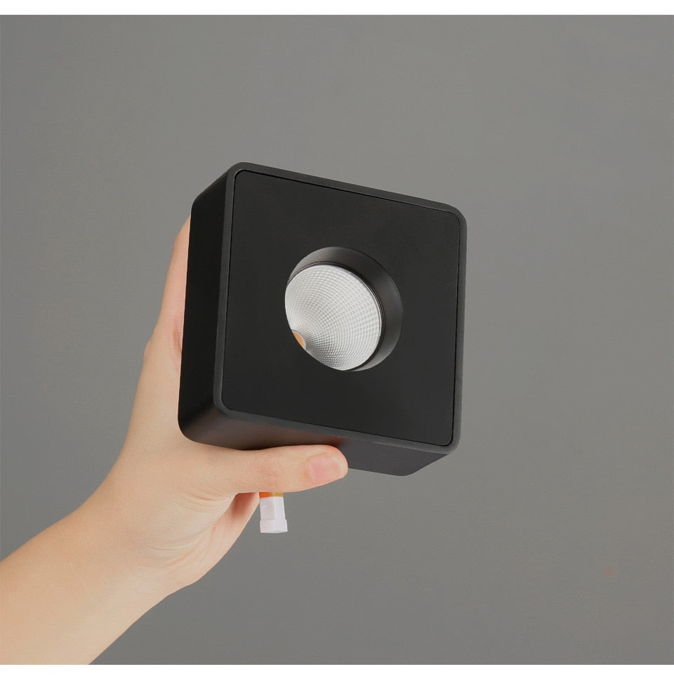 Aisilan LED ultra-thin surface mounted downlight without main light ceiling spot light Square Recessed Lamp living room bedroom