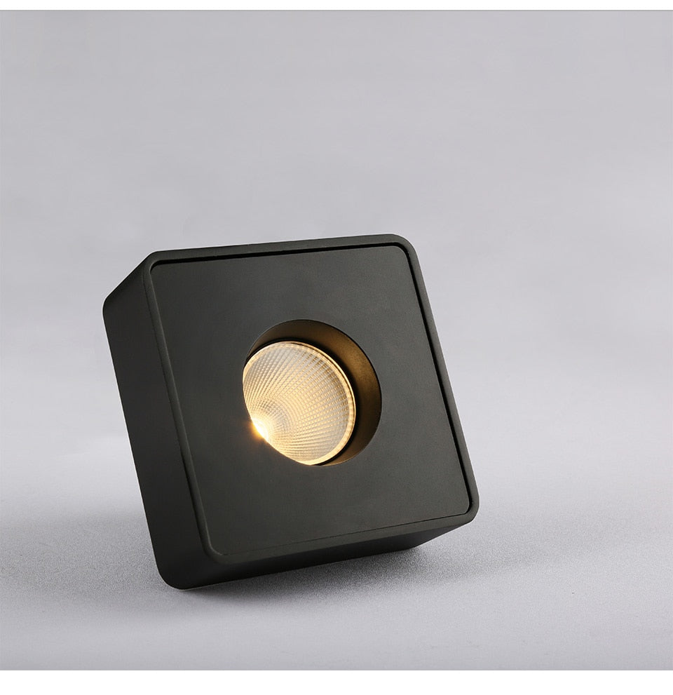 Aisilan LED ultra-thin surface mounted downlight without main light ceiling spot light Square Recessed Lamp living room bedroom