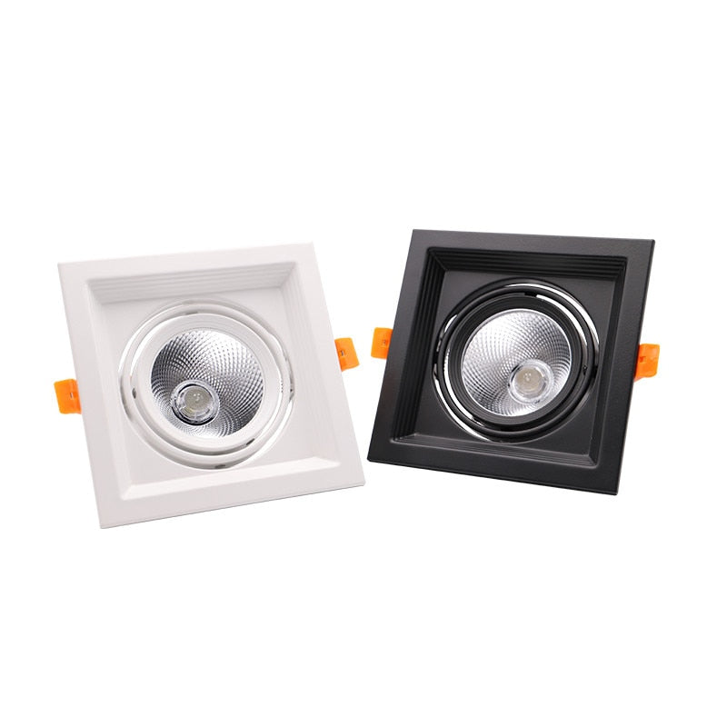 Dimmable High Quality Square 10W 15w 20W COB Ceiling Lamp Recessed LED DownLight LED Spotlight Indoor Lighting