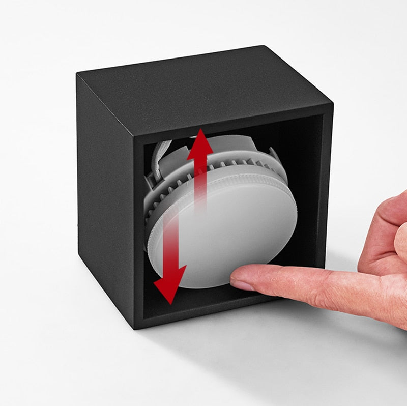 LED Surface Mount Angle Adjust Square Downlight with Replaceable Gu53 LED Lamp 7W 9W 12W LED Spot Light for Living room Bedroom