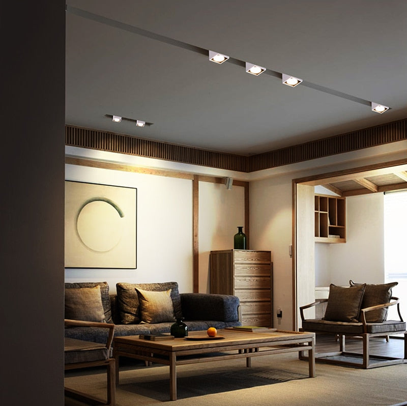 LED Surface Mount Angle Adjust Square Downlight with Replaceable Gu53 LED Lamp 7W 9W 12W LED Spot Light for Living room Bedroom